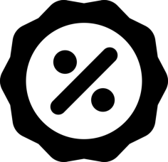 Percentage Off Sticker Icon Svg Vector, Free Vectors File
